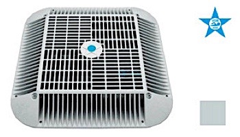 AquaStar 16" Square Anti-Entrapment Suction Outlet Cover, Mud Frame and Retro-Adapter Sub-Frame for 12" Square 3/4" Deep Retrofits (VGB Series) | White | 1216101