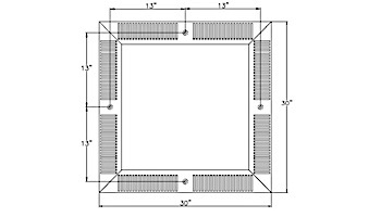 Neptune-Benson | Aegis Anti-Entrapment Shield | 30" x 30" | 3030AEC