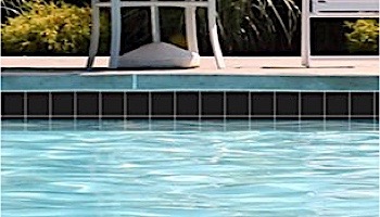 National Pool Tile 6x6 Solids Pool Tile | Matte Black | M6767P