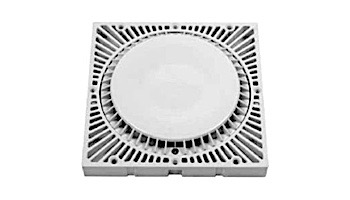 AquaStar 9" Square Retrofit MoFlow Suction Outlet Cover with Screw Kit | White | R9MF101