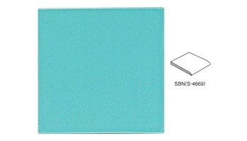 Cepac Tile Solid 6x6 Glossy Series Trim SBN S-4669 | Aqua Blue | #623 SBN