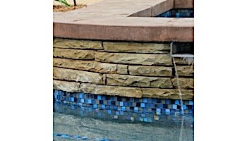 National Pool Tile Jules 1x1 Glass Tile | Rustic Blue | 9730-5AT