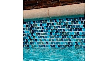 National Pool Tile Jules 1x1 Glass Tile | Rustic Blue | 9730-5AT