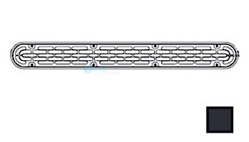 AquaStar 32" Channel Drain Flat Grate Suction Outlet with Screws | Without Frame | White | 32CDFLNF101