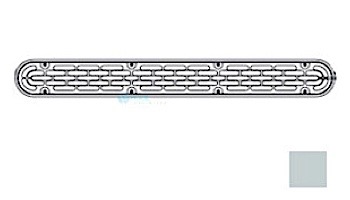 AquaStar 32_quot; Channel Drain Flat Grate Suction Outlet with Screws | Without Frame | Light Gray | 32CDFLNF103