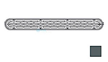 AquaStar 32_quot; Channel Drain Flat Grate Suction Outlet Cover Only with Screws | Without Frame | Dark Gray | 32CDFLNF105