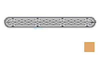 AquaStar 32" Channel Drain Flat Grate Suction Outlet with Screws | Without Frame | White | 32CDFLNF101