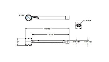 AquaStar Socket and Jet Removal Tool for Most Major Brand Return Fittings | Black | VSJW102