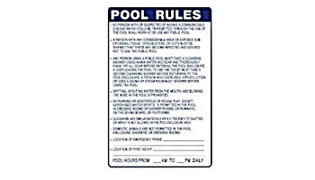 Minnesota Pool Rules 24inches x 36inches | 2436MNA
