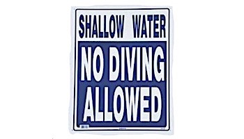 No Diving Shallow Water 18inches x 24inhces | SW-29