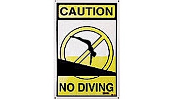 Sign Caution No Diving 12"x18" | SW-20