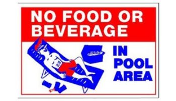 No Food or Beverage Sign 12inches x 18inches | SW-22
