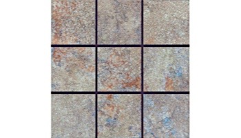 National Pool Tile Raku 2x2 Series | Ocean Blue | RUOCEAN2X2