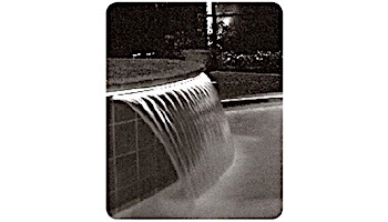 Next Step Savi Oasis Nova Fall 48" Waterfall 9" Lip 40' Fiber | OAWF-48-9-NF-40F