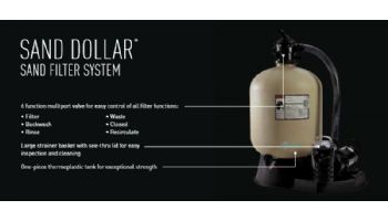 Pentair Sand Dollar SD40 Above Ground Pool Sand Filter System | 19