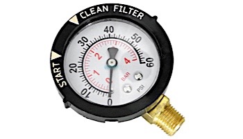 Pentair Pressure Gauge Top Mount with Dirty Filter Indicator | 190058 190058Z