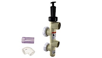 Pentair Backwash Valve for use with DE & Sand Filters | Push-Pull Valve | 2" PVC with Unions | 263064