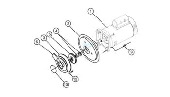 Pentair Challenger Power End | 1-1/2HP 115/208-230V | 355520