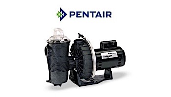 Pentair Challenger High Pressure Standard Efficiency Pool Pump | 115/230V 0.75HP Full Rated | 345203