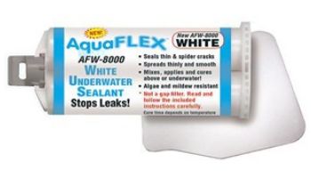 Aquabond Aquaflex Clear Flexible Underwater Sealant | 50 ML Cartridge | White | AF-8000 | AFW-8000