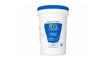 Pool Logic Think Clear Stabilized Chlorinating Concentrate in Large Unwrapped 3" Tablets | 50 Lbs. | C002381-PL50