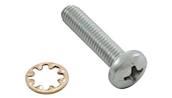 Zodiac Pan Head Screw with Star Washer | 10-32 x 7/8" | Stainless Steel | 48-045