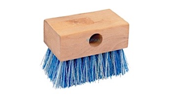 Pool Pals 5" Wood Tile Brush White & Blue Poly Bristle | BR2000