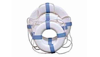 Poolstyle 24" Blue/White Decorative Life Ring Buoy | PS373