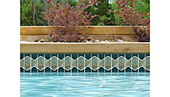 National Pool Tile Botanical Series Pool Tile | Teal Green | BUE37