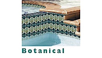 National Pool Tile Botanical Series Pool Tile | Teal Green | BUE37
