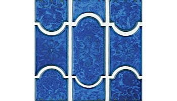 National Pool Tile Botanical Series Pool Tile | Lake Blue | BUE44