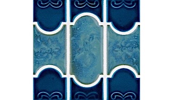 National Pool Tile Botanical Series Pool Tile | Lake Blue | BUE44