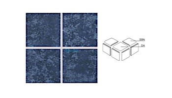 National Pool Tile Dakota Series Pool Tile | Blueberry 3x3 DA | DK350 DA