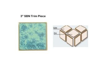 National Pool Tile Harmony 3" Trim Series | Olive Blue | HS331 SBN