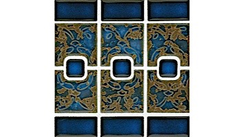 National Pool Tile Luciana Series Pool Tile | Electric Blue | LC-4141