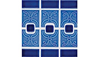 National Pool Tile Luciana Series Pool Tile | Terra Blue | LC-2440S