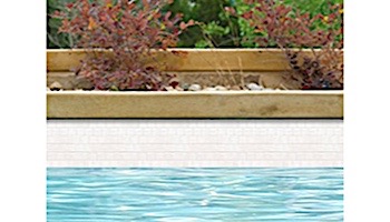 National Pool Tile Mini Koyn Series | Raised White | MK400