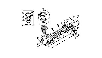 Pentair Whisperflo Pump | Power End | 0.5HP Full Rated - 0.75HP Up Rated | 075252