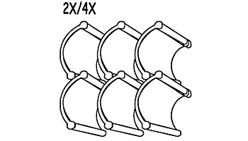 Hayward Poolvergneugen Turbine Vane Kit 2x4xPC | 896584000-167