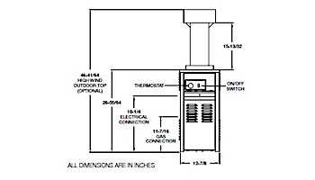 Raypak Indoor Drafthood Heater Stacktop for Versa 130A 155A Model Heaters | 003723