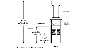 Raypak Indoor Drafthood Heater Stacktop for Versa 130A 155A Model Heaters | 003723