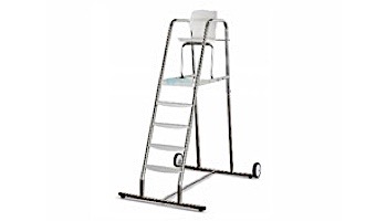 Fluidra USA Life Guard Portable Chair Height 6_#39; | Stainless Steel | 56993