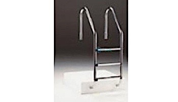 Fluidra USA 3-Steep Coping Ladder | 1.7" O.D. X .049 Wall | Plastic | 11281