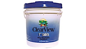 ClearView 1" Tablets Slow Dissolving Chlorine Tabs | 25 LB | CVTS025
