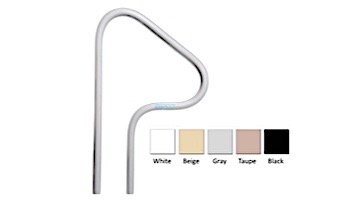 Saftron In Ground Spa Return to Deck Handrail | .25" Thickness 1.90" OD | 26" W x 42" H | White |  S-326-W