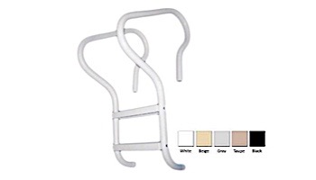 Saftron Camelback 3-Step Ladder | .25" Thickness 1.90" OD | 29"W x 55"H | Taupe | P-529-L3-T
