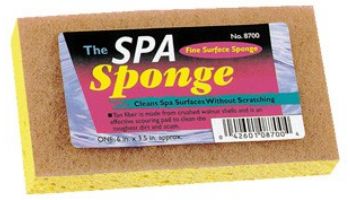 A&B Brush Crushed Walnut Shells Sponge | 3-1/2" x 6" | 8700