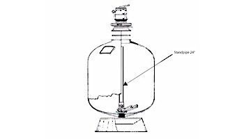 Waterco Standpipe 24" Baker Hydro II | 15B0331