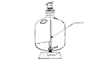 Waterco Standpipe 24" Baker Hydro II | 15B0331