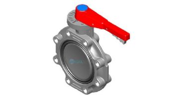 Spears 2-1/2" Butterfly Valve CPVC EPDM with Handle | 722311-025C